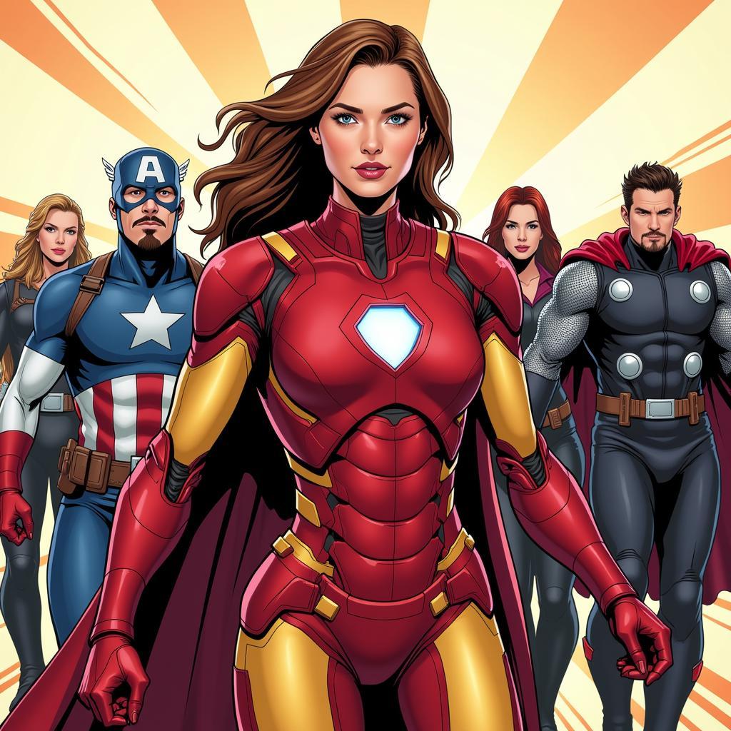 Female Tony Stark Leading the Avengers