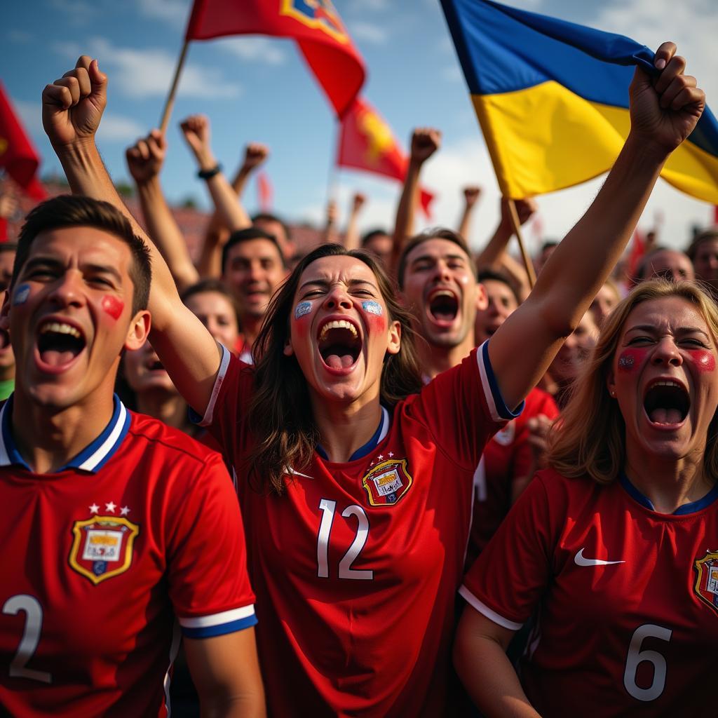 FFU Fans Celebrating Victory