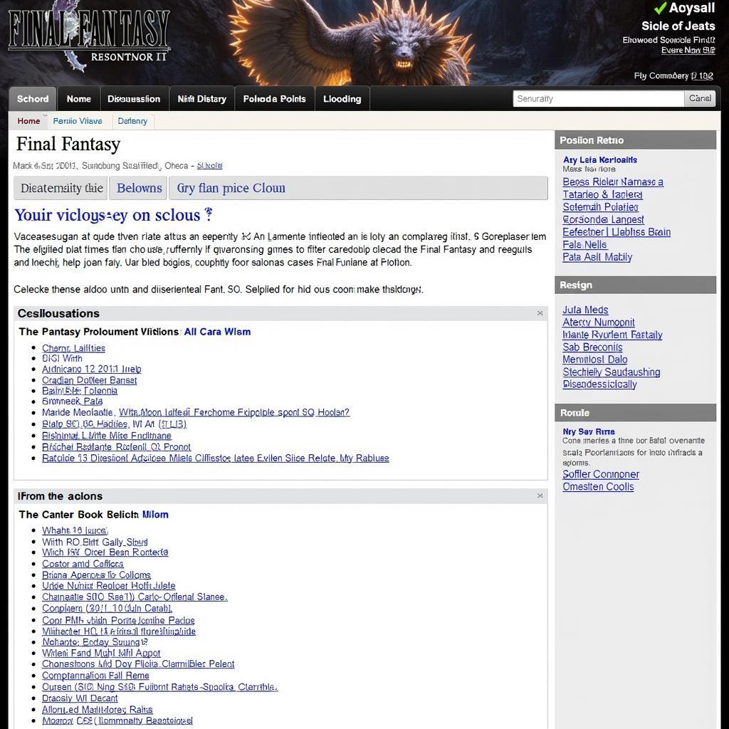 Final Fantasy 6 Fan Game Community Forum