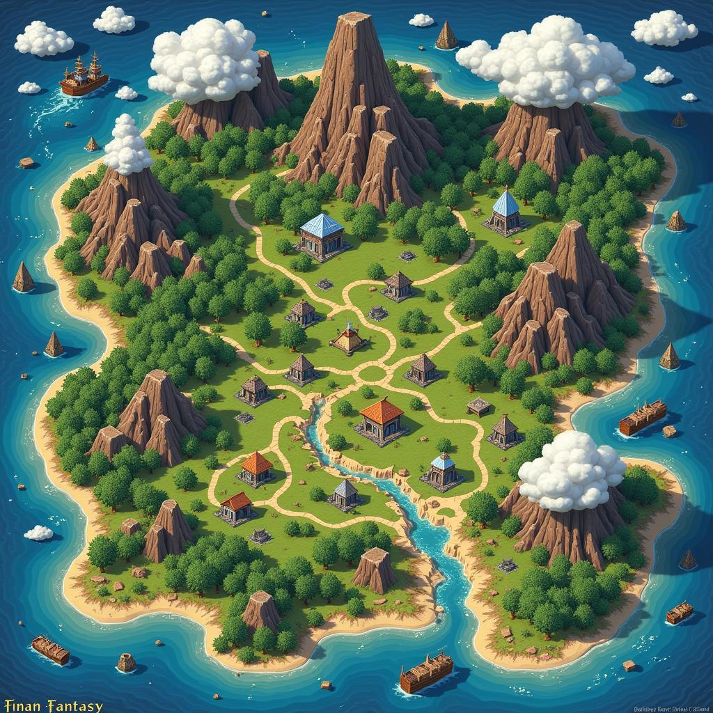 Final Fantasy Fan Game World Map