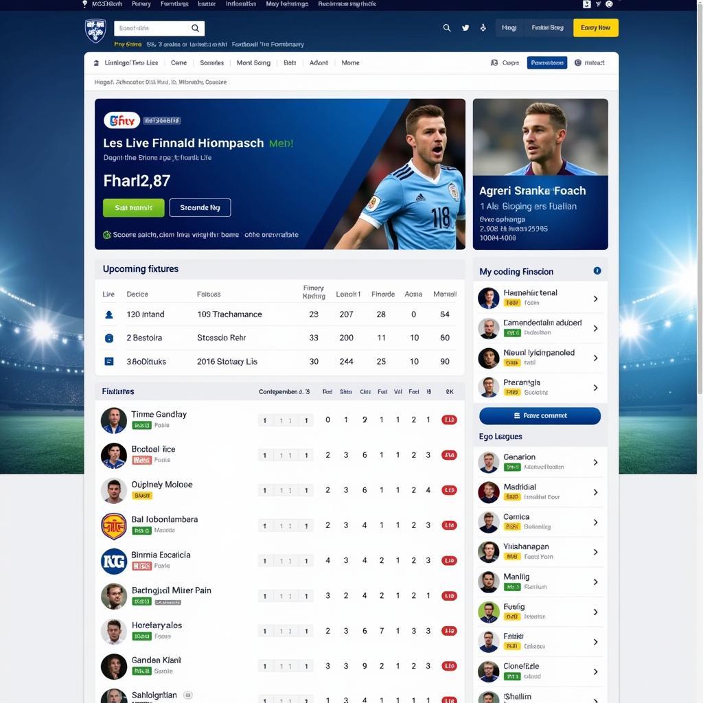 Website displaying Finnish football results