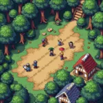 A screenshot of a Fire Emblem fan game in action