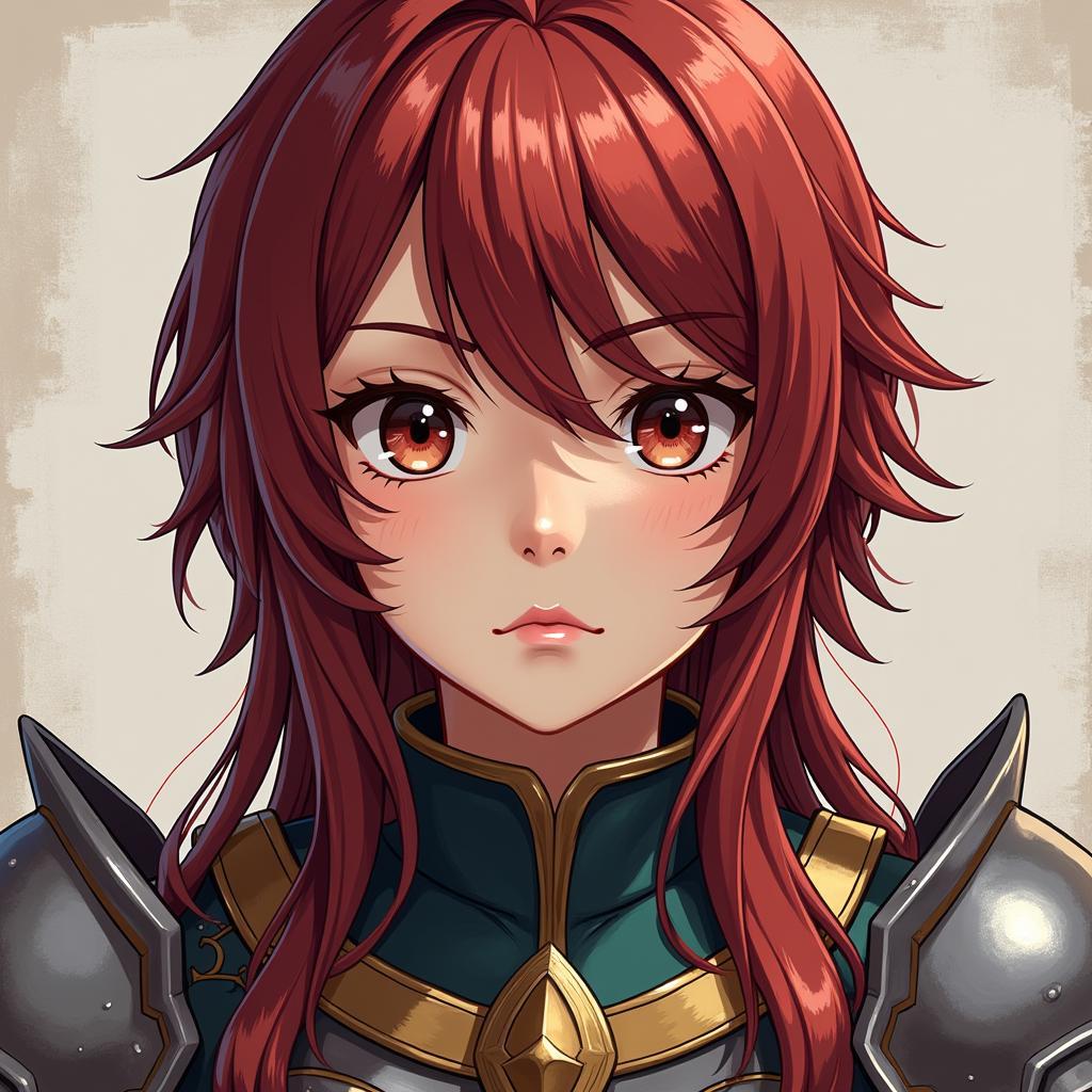 Fire Emblem Character Portrait Generated with Python