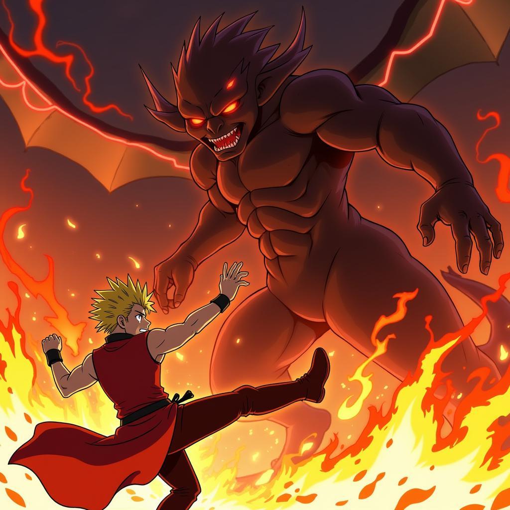 Fire Force Fan Art - Shinra vs. Infernal