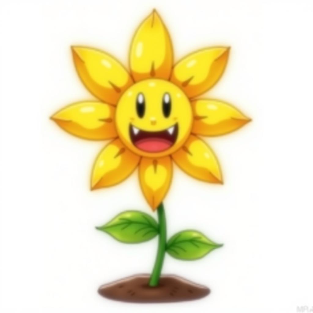 Fan art depicting Flowey from Undertale