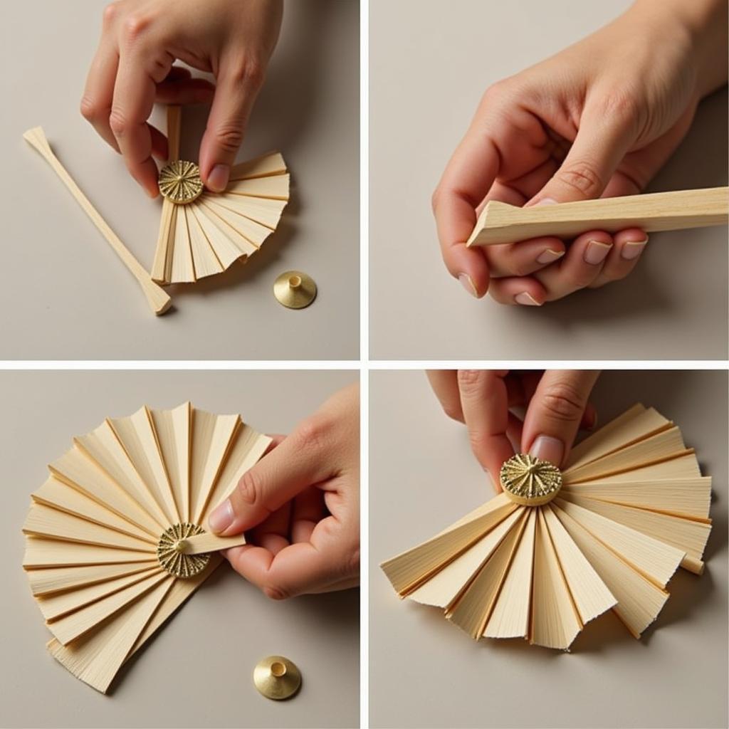 The Intricate Construction of a Folding Fan