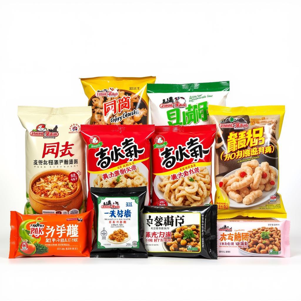 An assortment of Food Fan Co., Ltd.'s products arranged on a display shelf