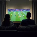 Couple Arguing About Football