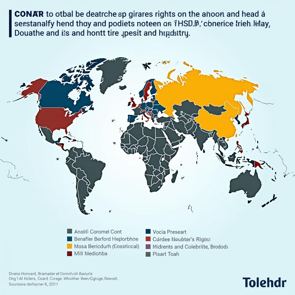 Global map showcasing football broadcasting rights