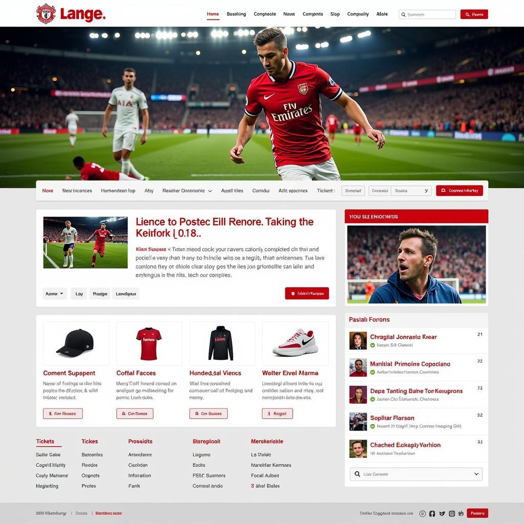 Football Club Website Enhancing Fan Experience