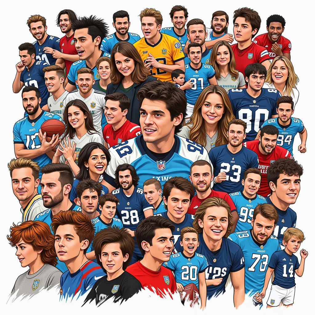 Football Fan Art Collage