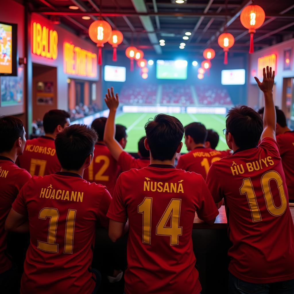 Football Fans Unite in Northern Vietnam