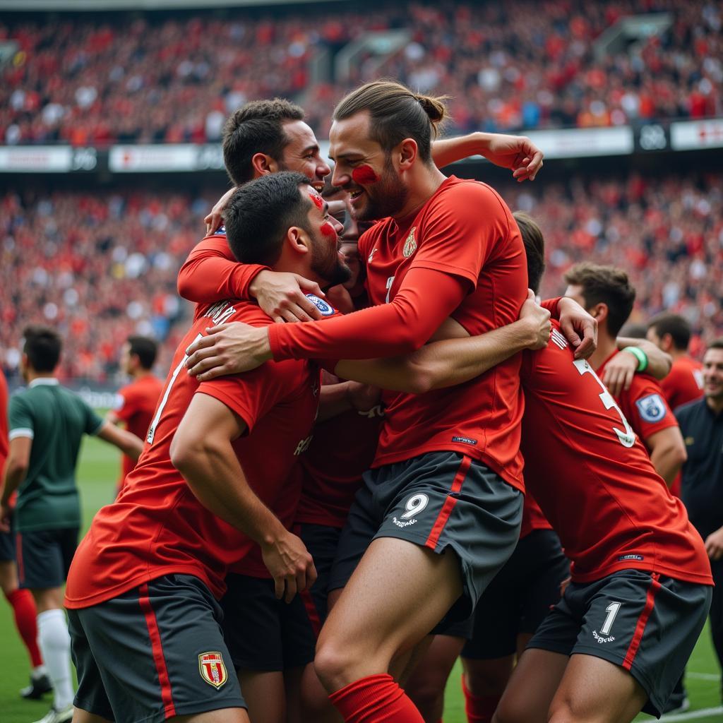 Fans Celebrating a Goal