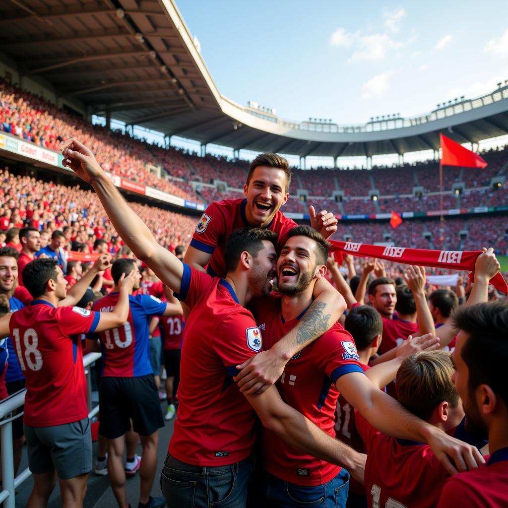 Fans Celebrating a Goal