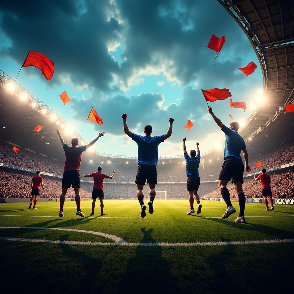 Fans Celebrating a Goal