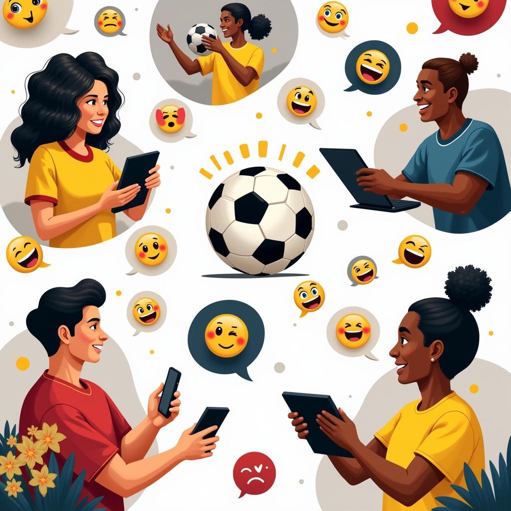 Football Fans Connecting Online