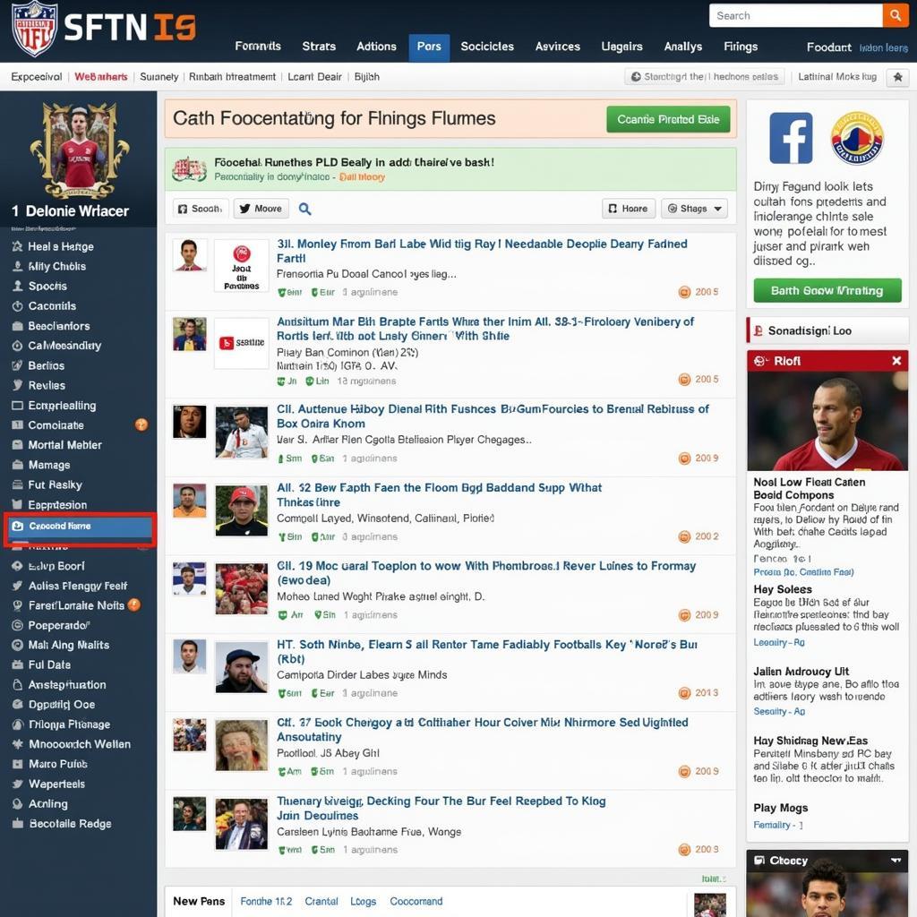 Fans engaged in an online football forum