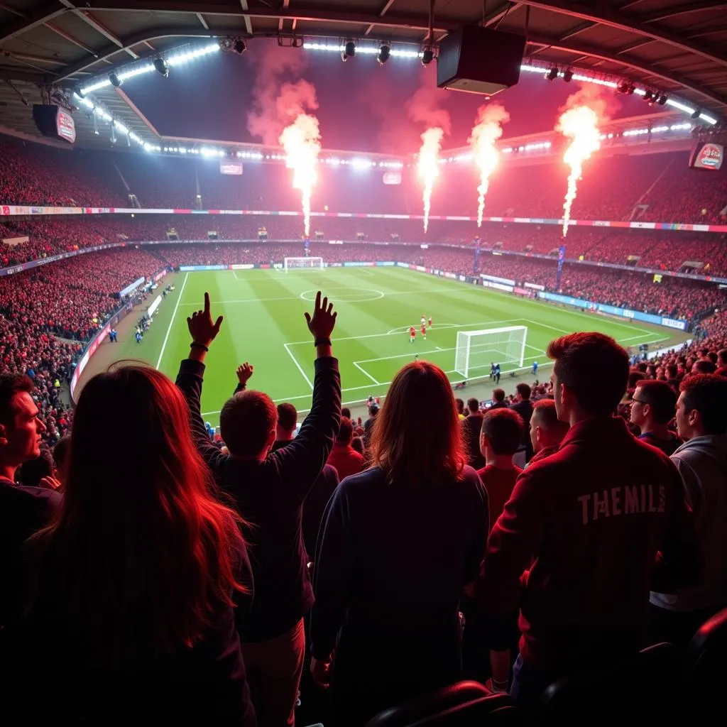 Electric Atmosphere at a Football Match