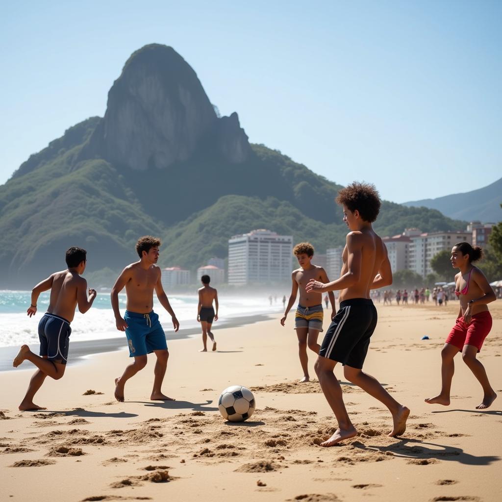 Football Match Ipanema Beach