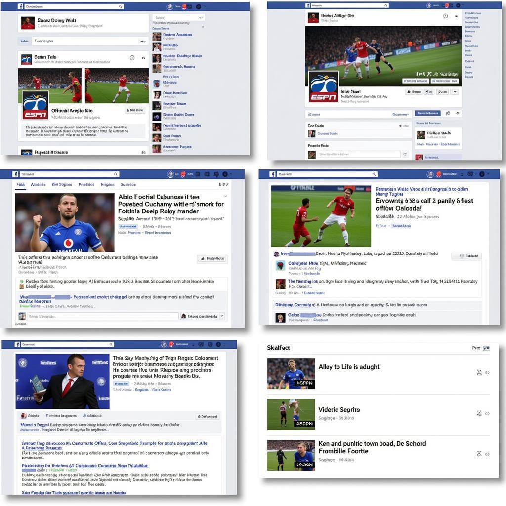 Accessing Football News and Analysis on Facebook