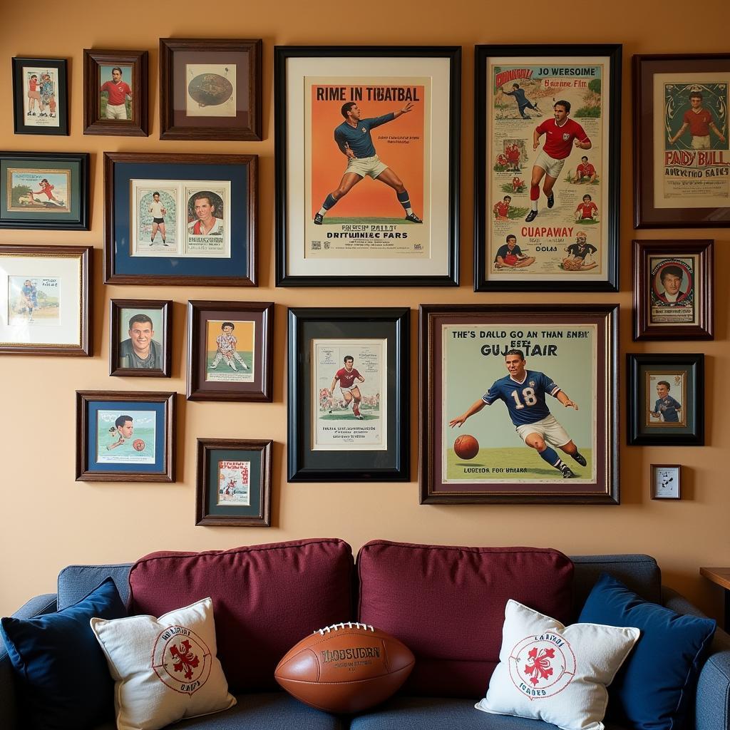 Framed Vintage Football Poster Collection