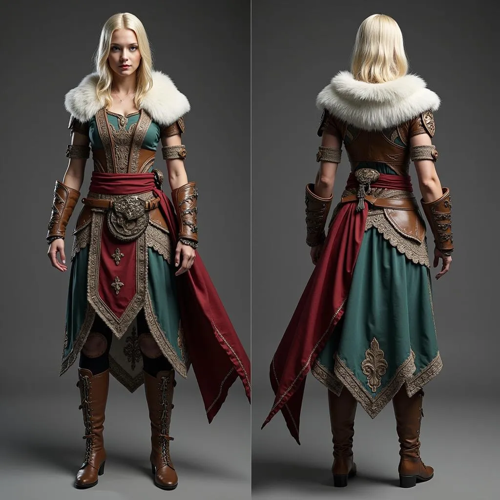 Freya God of War Cosplay Costume