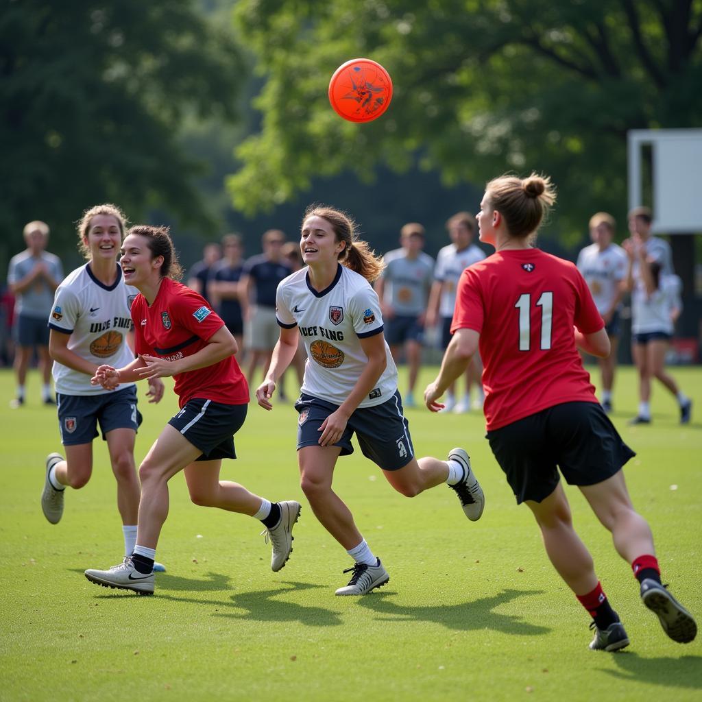 Frisbee Tournament Action