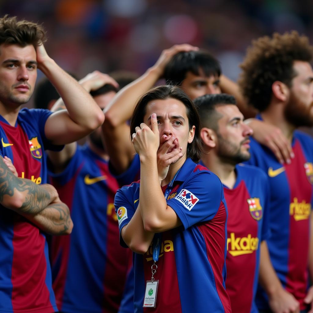 Frustrated Barcelona Fans