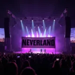 G IDLE with Neverland banner