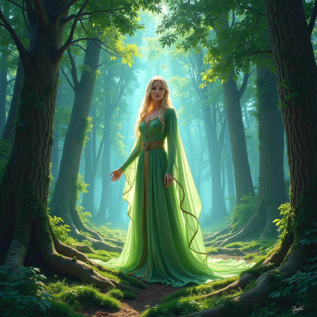 Galadriel in the Heart of Lothlórien