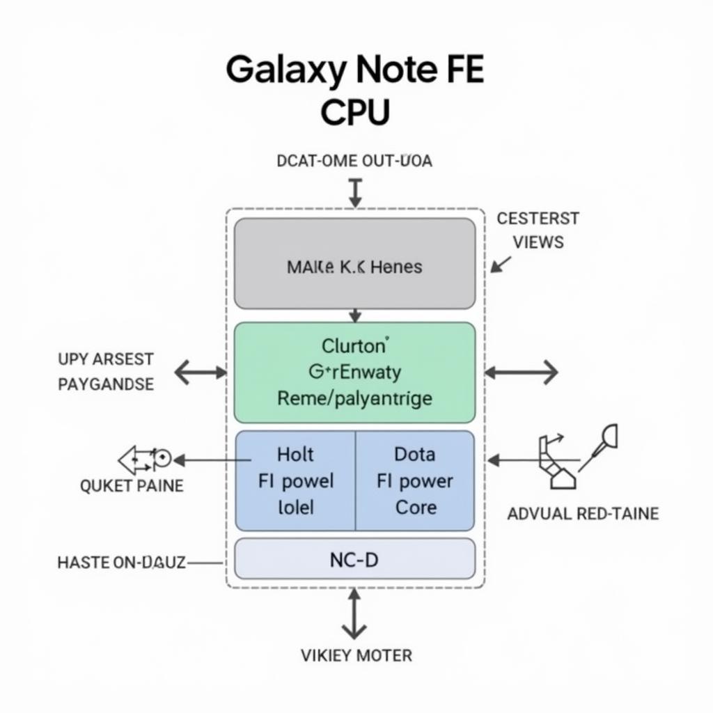 Galaxy Note FE CPU Architecture diagram