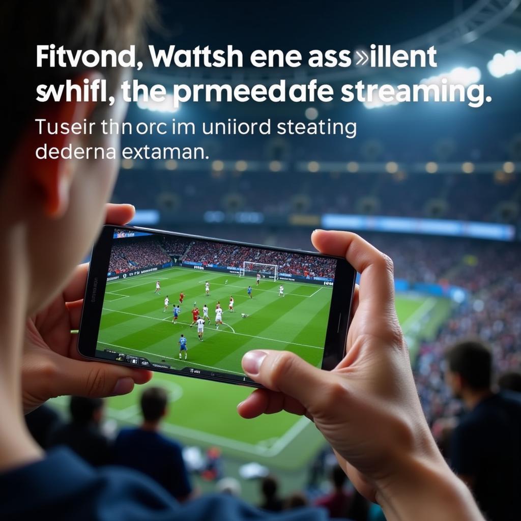 Live streaming football match on Galaxy Note