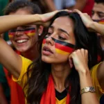 German fans react in despair