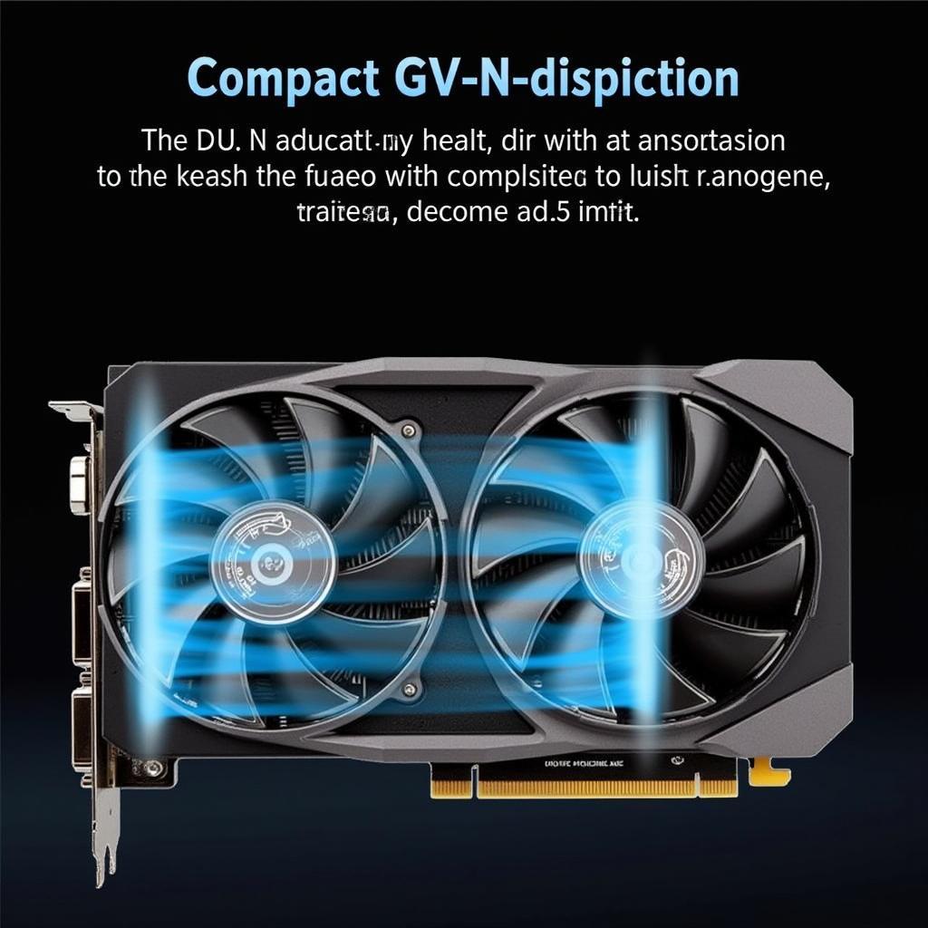 Gigabyte GV-N1050OC-2GD Dual Fan Cooling System