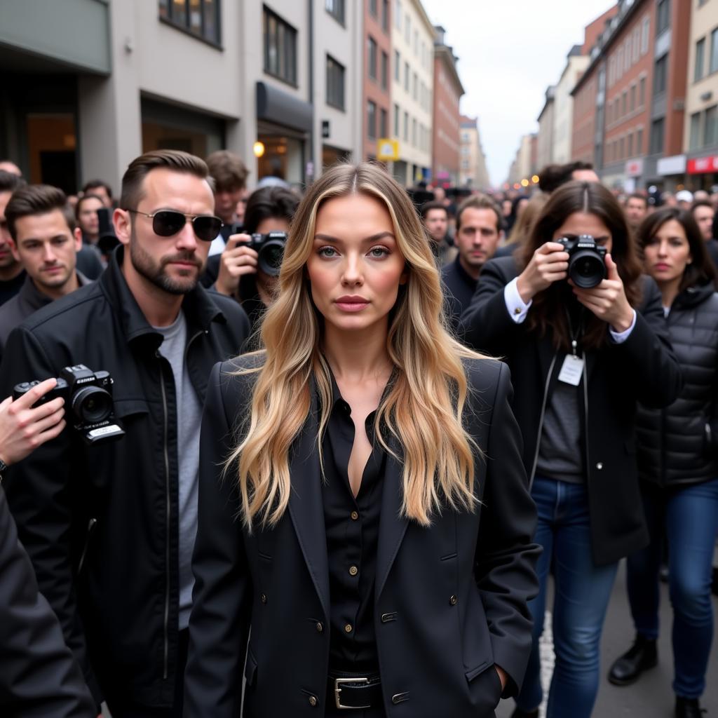 Gigi Hadid street encounter