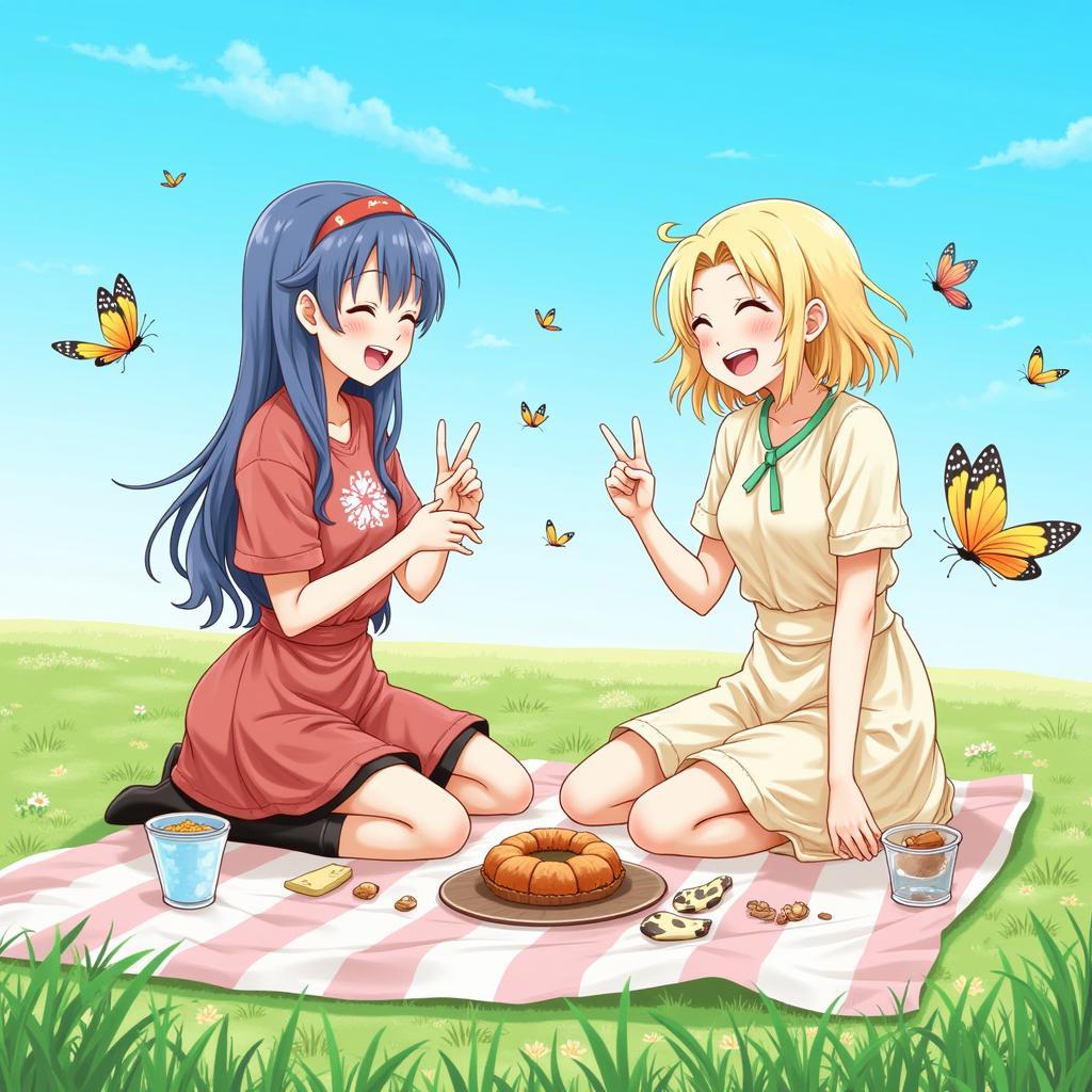 Giyuu and Shinobu share a lighthearted moment