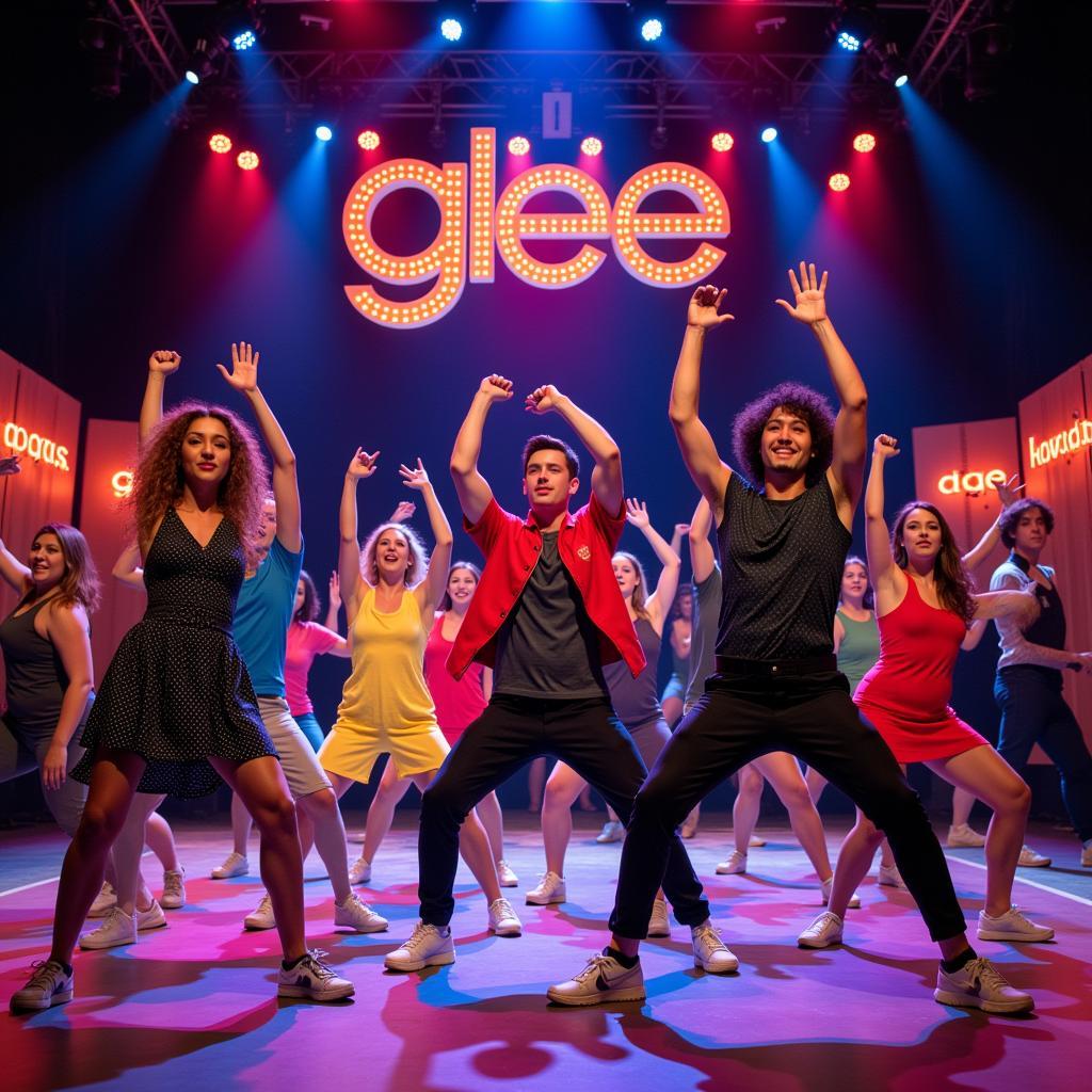  A scene from Glee Vietnam showcasing a musical performance