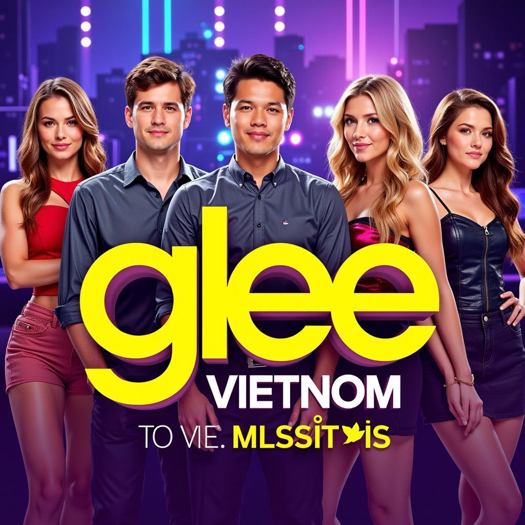  The official poster for Glee Vietnam