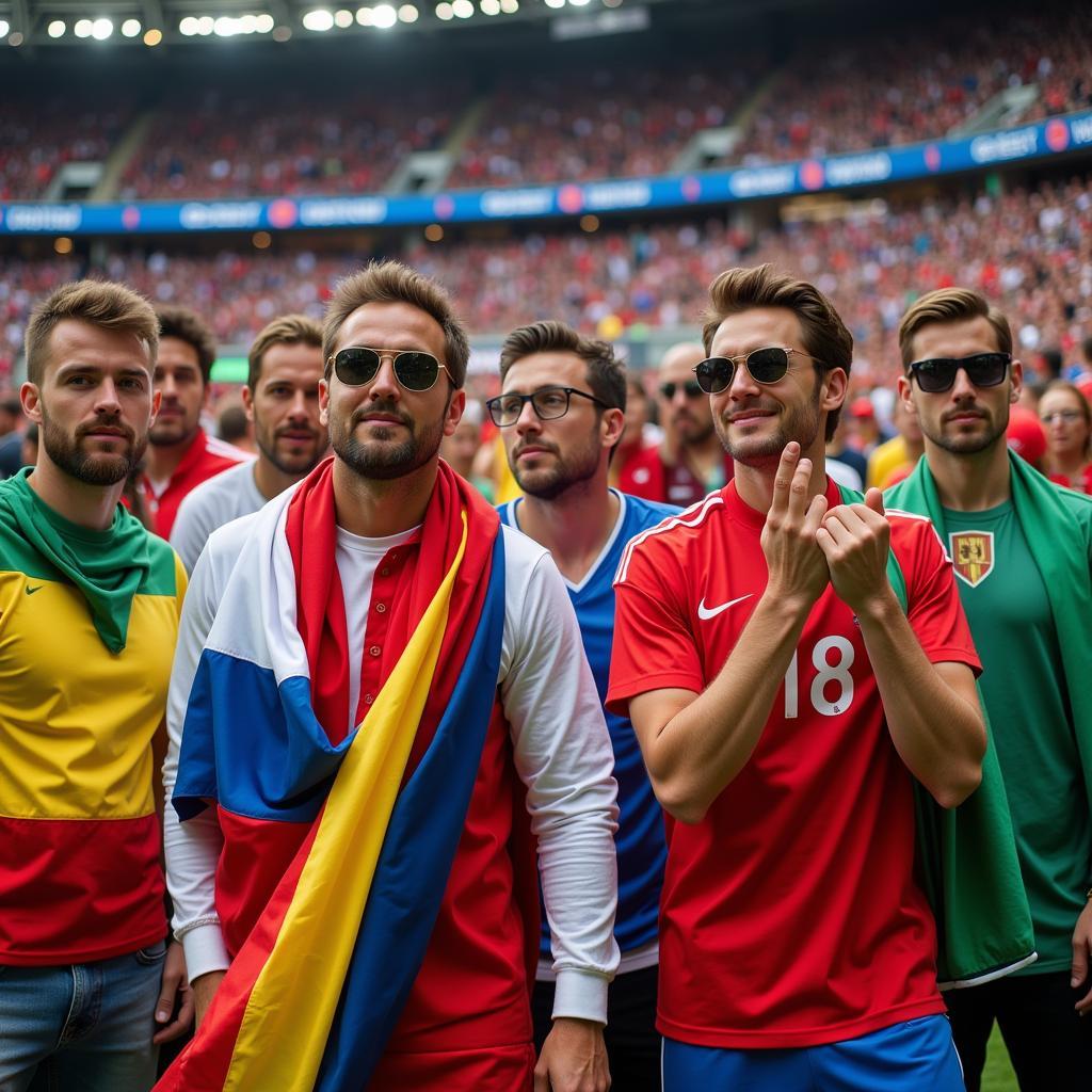 Football Fans from Different Countries