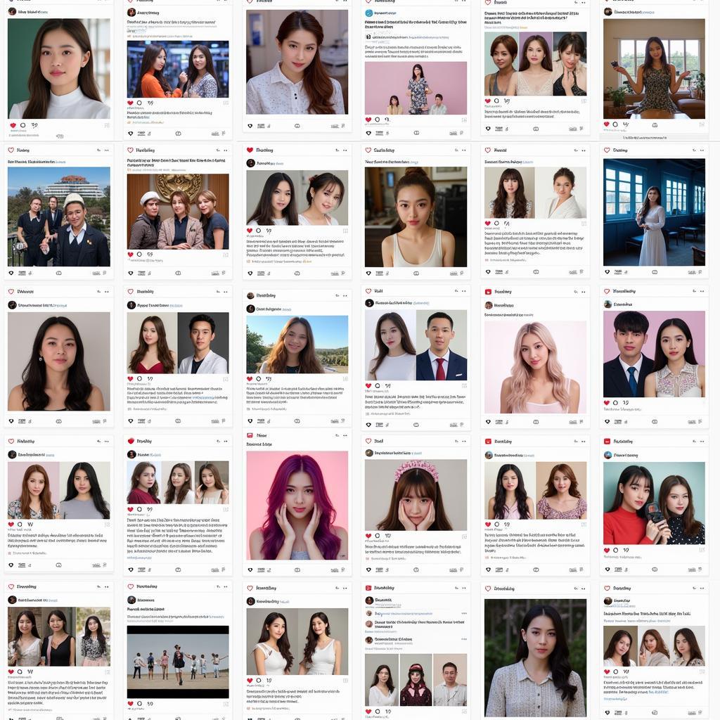 Go Won Loona Fan Account Examples on Different Platforms