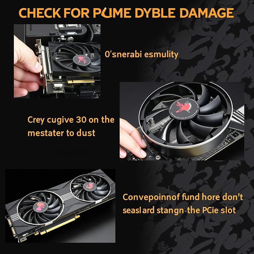 Inspecting Graphics Card for Damage or Dust