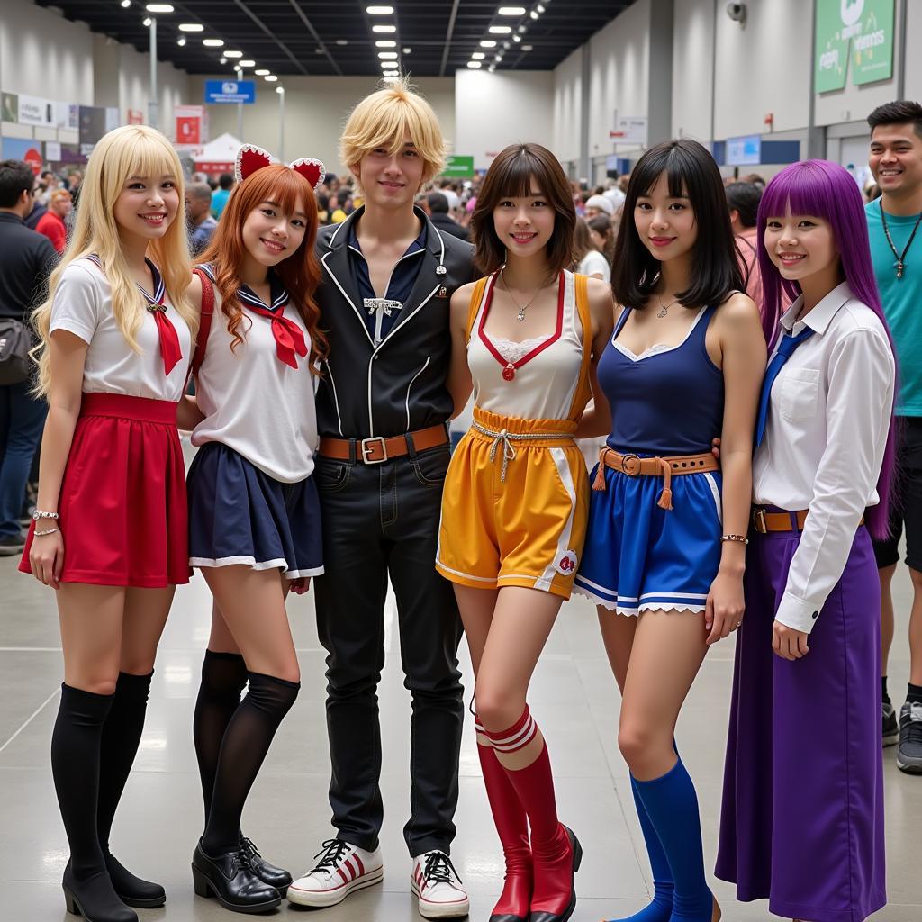 Group of Fan Ling Girls at Convention