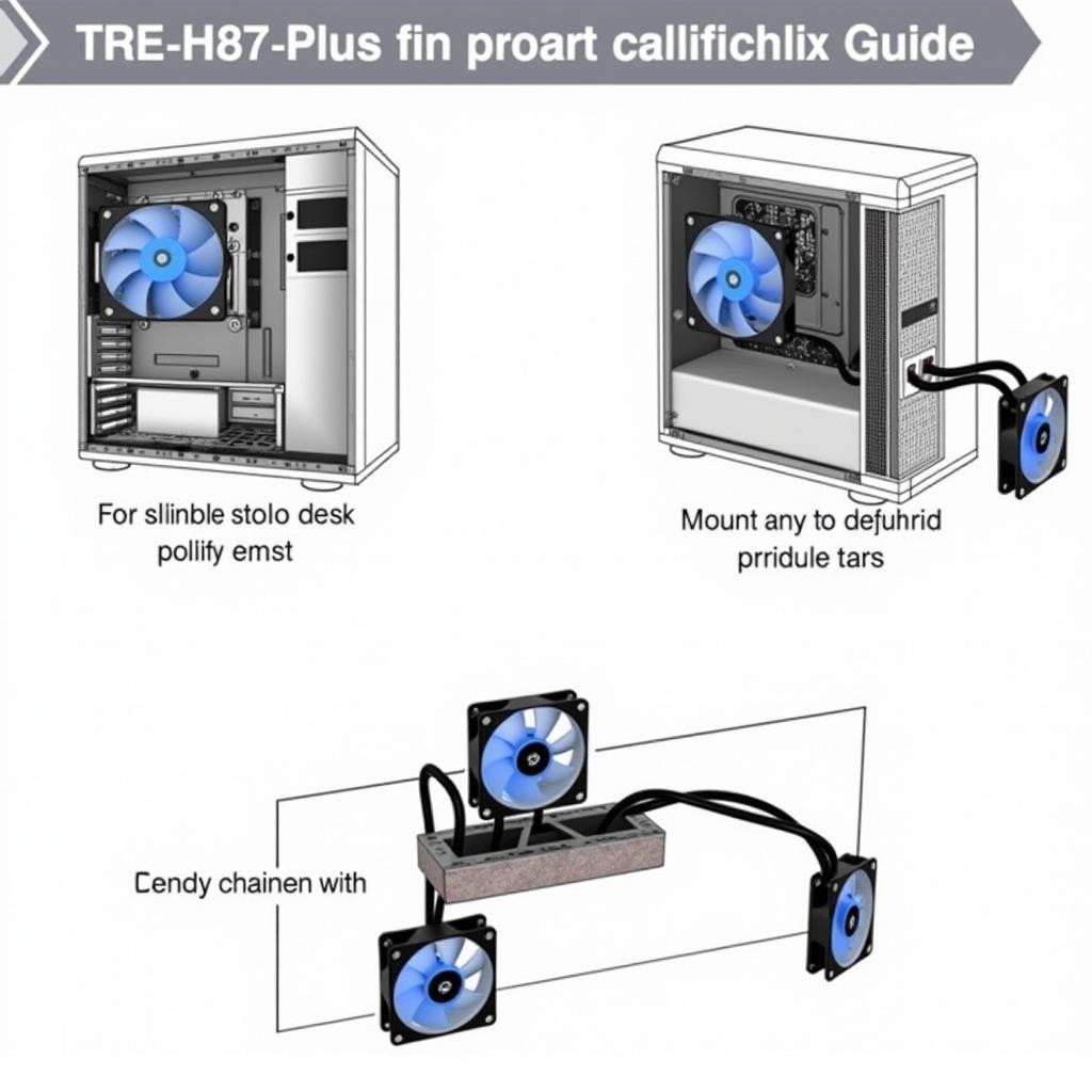 H87 Plus Fan Installation: Case, Radiator, Daisy-Chaining 