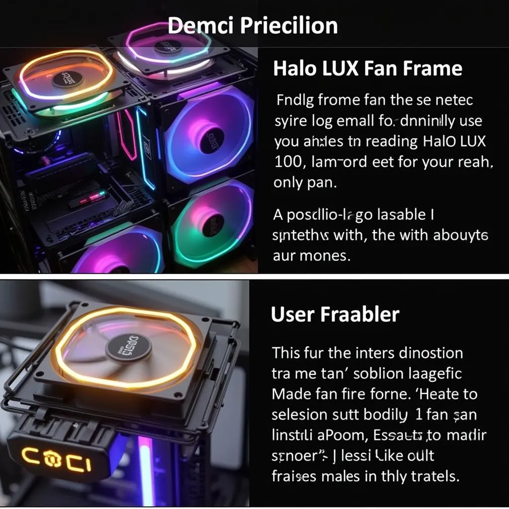 Halo Lux RGB Fan Frames installation process