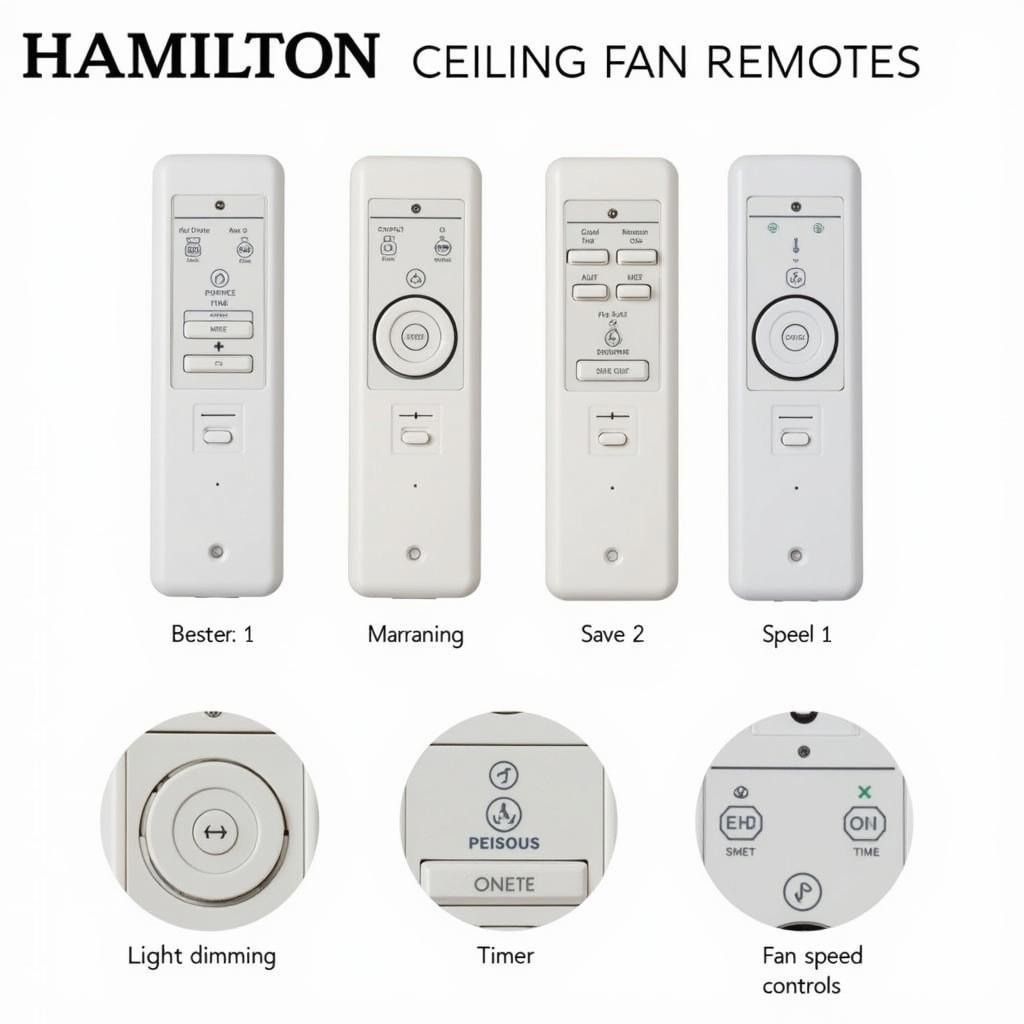 Comparing Different Hamilton Ceiling Fan Remote Features