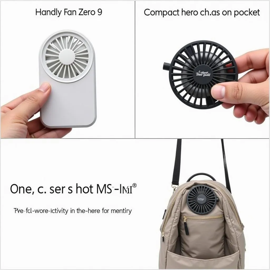 Handly Fan Zero 9's portable design