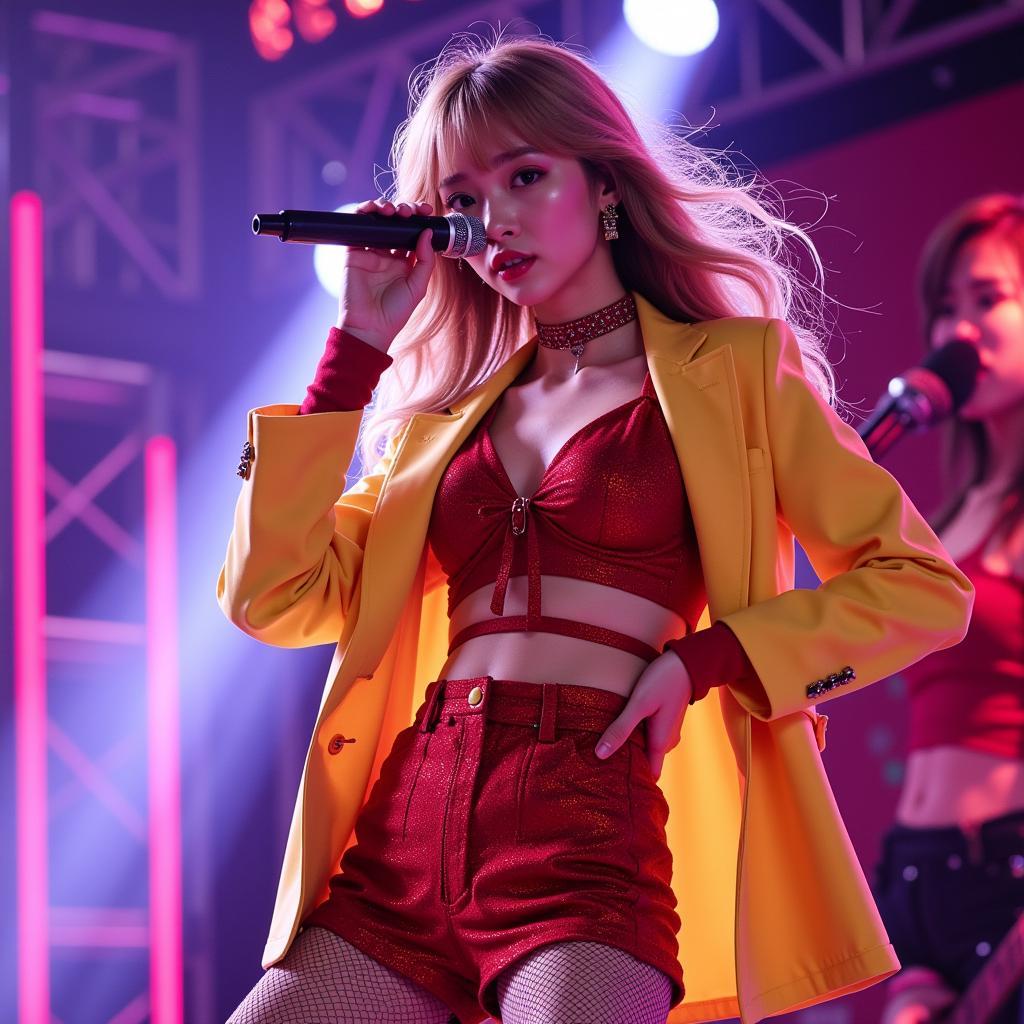 EXID Hani performing on stage