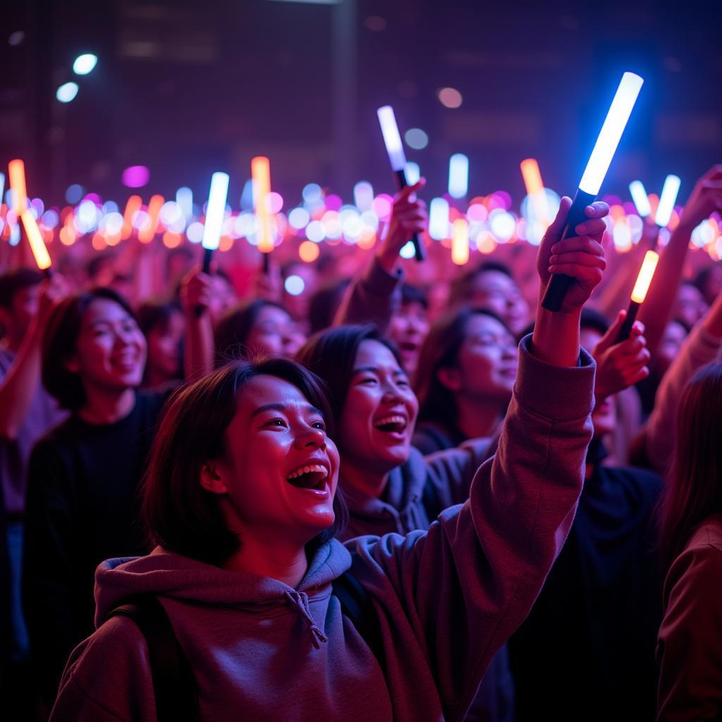 Fans enjoying the Hari Won fan meeting