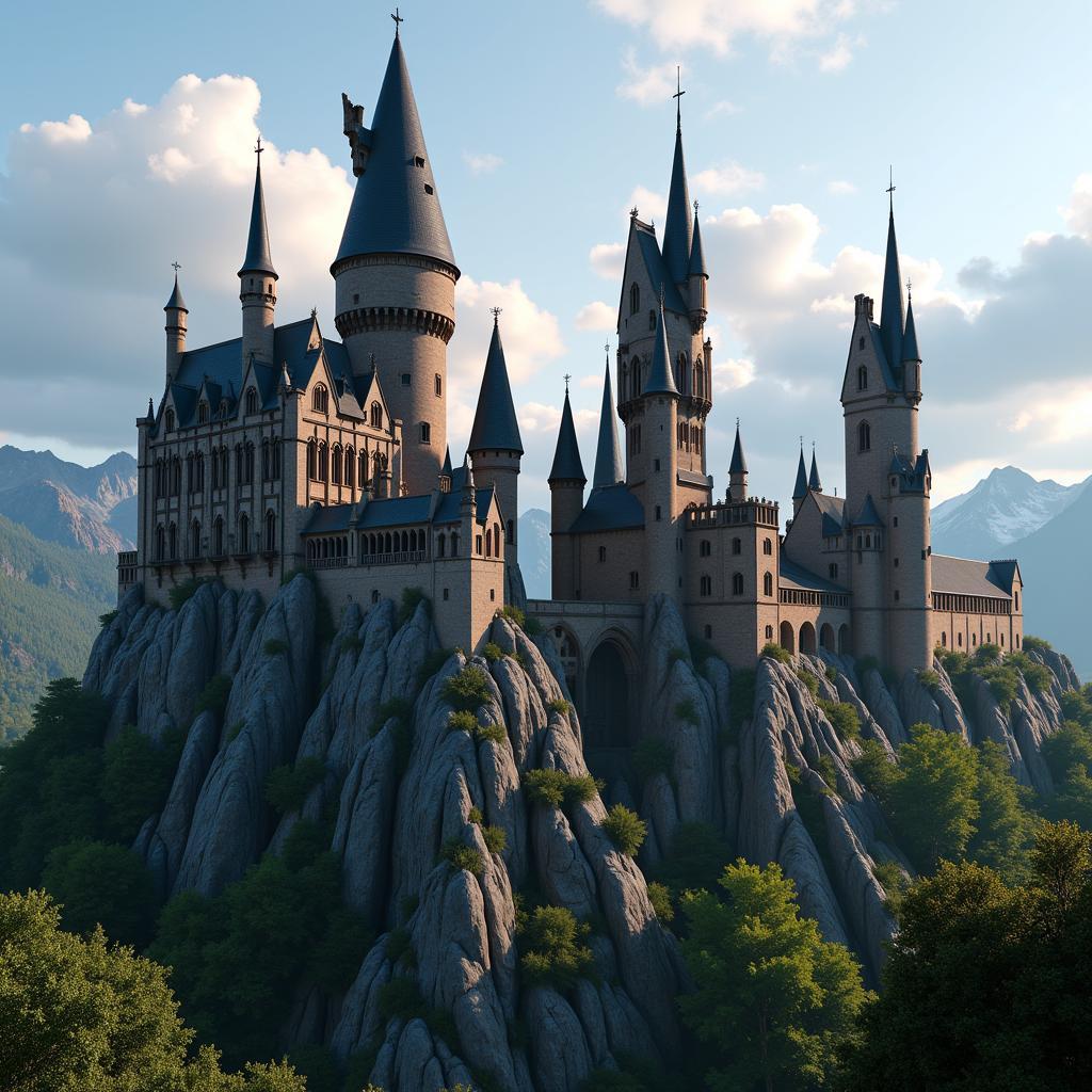 3D Fan Art of Hogwarts