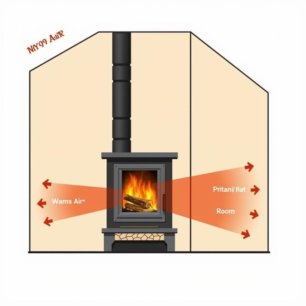 Heat Powered Fan Air Circulation